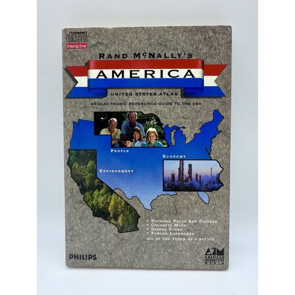 Rand McNally's America: United States Atlas (Philips CD-i, 1991)